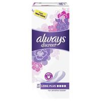 Always Discreet Liner Long Level 4 20 Pack for Bladder Leaks