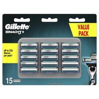 Gillette Mach 3+ Cartridges Value 15 Pack