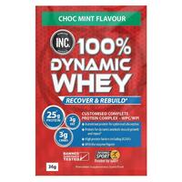 INC 100 Dynamic Whey Choc Mint 36g Single Serve Sachet