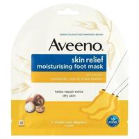 Aveeno Skin Relief Moisturising Foot Mask 1 Pair For Sensitive Skin
