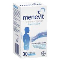 Menevit Preconception Sperm Health Capsules 30 pack Promote Male Fertility