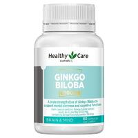 Healthy Care Ginkgo Biloba 6000mg 60 Capsules Support Mental Alertness