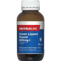 Nutra-Life Green Lipped Mussel 850mg 90 Capsules Relieve Joint Pain