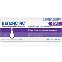 Benzac AC Gel 10% 60g Effective Acne Treatment High Strength Unblock Pores