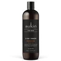 Sukin For Men 3-In-1 Wash Energising 500ml