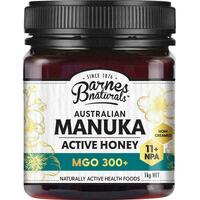 Barnes Naturals Australian Manuka Honey 1kg MGO 300+ Naturally Bioactive