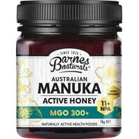 Barnes Naturals Australian Manuka Honey 1kg MGO 300+ Naturally Bioactive