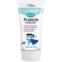 Henry Blooms Kids Probiotic Toothpaste Flavour Free 50g