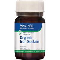 Wagner Professional Organic Iron Sustain 30 Vegetarian Capsules