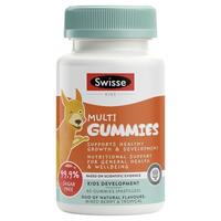 Swisse Kids Multi 60 Gummies Essential Vitamins and Minerals