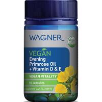 Wagner Vegan Evening Primrose Oil + Vit D & E 60 Capsules