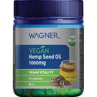 Wagner Vegan Hemp Seed Oil 1000mg 60 Capsules