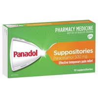 Panadol 500mg 10 Suppositories