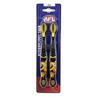 AFL Kids Toothbrush Richmond Tigers Twin Pack