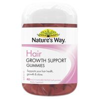 Nature's Way Hair Growth Support 40 Peach Flavoured Gummies