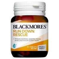Blackmores Run Down Rescue Immune Support Vitamin 30 Tablets