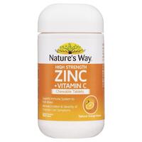 Nature's Way Zinc + Vitamin C 60 Tablets