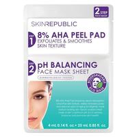 Skin Republic Two Step AHA Peel And pH Balancing Face Mask