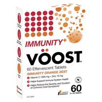 Voost Immunity Orange Zest Effervescent Tablets 60 Pack