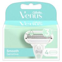 Gillette Venus Smooth Sensitive Blade Refills 4 Pack
