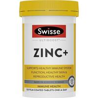 Swisse Zinc+ 120 Tablets Support Healthy Skin Immune System