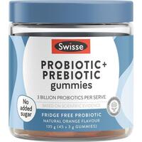 Swisse Adults Probiotic & Prebiotic 45 Gummies