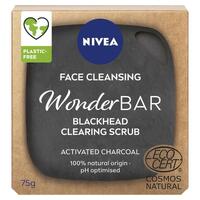 NIVEA Wonderbar Anti-Blackhead Face Cleanser Scrub 75g