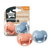 Tommee Tippee Natural Latex Cherry Soothers, 6-18m, Pack of 2