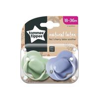 Tommee Tippee Natural Latex Cherry Soothers, 18-36m, Pack of 2