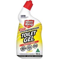 White King Toilet Gel With Stain Remover Lemon 700ml