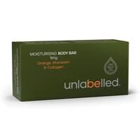 Unlabelled Moisturising Orange Mandarin & Collagen Body Bar 180g