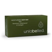 Unlabelled Moisturising Geranium Cedarwood & Collagen Body Bar 180g