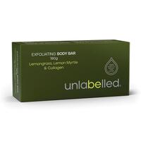 Unlabelled Exfoliating Lemongrass Lemon Mrytle & Collagen Body Bar 180g