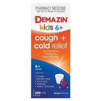 Demazin Kids 6+ Cough + Cold Relief 200ml