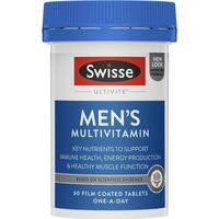 Swisse Mens Ultivite 60 Tablets Men's Vitamin Mineral Antioxidants