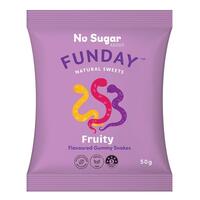 Funday Fruity Flavoured Gummy Snakes 50g