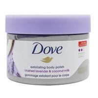 Dove Exfoliating Body Polish Crushed Lavender And Coconut Milk 298g