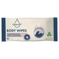CleanLIFE Body Wipes 40 Pack