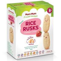 Mum-Mum Plant Based Strawberry Rice Rusks 36g