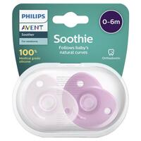 Avent Soothie 0-6 Months Pink 2 Pack