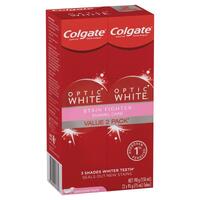 Colgate Toothpaste Optic White Enamel Care Twin Pack 95g