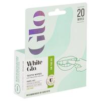 White Glo Waterless Teeth Wipes 20 Pack