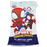 Spidey And Friends Antibacterial Wipes 20 Pack