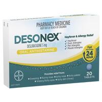 Desonex Allergy & Hayfever 5mg 20 Tablets