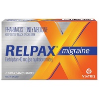 Relpax Migraine 40mg tablets 2 - Eletriptan (S3)