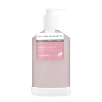 Freshwater Farm Refillable Glass Bottle Rosewater + Pink Clay 500ml