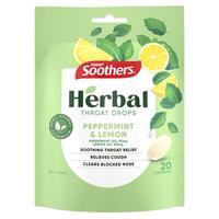 Nestle Soothers Herbal Peppermint & Lemon 20 Lozenges 70g