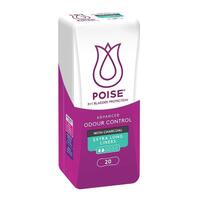 Poise Charcoal Extra Long Liner 20