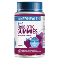 Inner Health 3 in 1 Probiotic Gummies 50 Pack