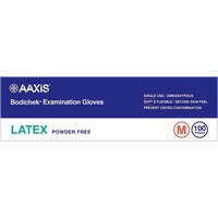 Bodichek Latex Disposable Gloves Powder Free Medium 100 Pack
